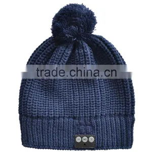 Custom Winter Embroidery Acrylic Knitting Beanie Caps Outdoor Sports thumbnail-1