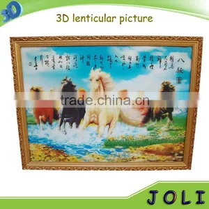 2016 New Product Horse 3D Lenticular Wall Picture for Living Room thumbnail-3