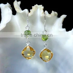 Amethyst Bezel Earrings, Gemstone Jewelry, Silver Jewelry thumbnail-4