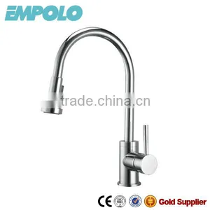 Sink Mounted Solid Brass Hot and Cold Flexible Kitchen Tap KM4001 thumbnail-1