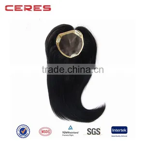 Natural Looking Factory Cheap Price Mono Top Hair Pieces Add Clips Virgin Human Hair Toupee for Women Quality Choice thumbnail-2