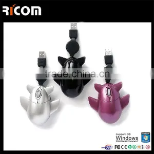 Gift Promotion Airplane Shape 3D Wired Optical Mouse thumbnail-5