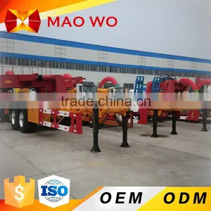 Hot Sale 3 Axle 50tons 40 ft Container Skeleton Used Trailer for UK thumbnail-3