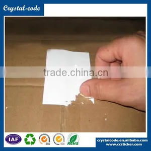 High Quality Multi-color Offset Printing Permanent Adhesive Destructible Sticker thumbnail-2