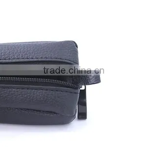 Genuine Leather Coin Bag Two Zipper Closure With Key Ring Since 1997 thumbnail-3