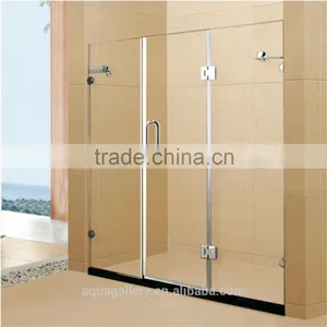 Tempered Glass Frameless Bathroom Shower Screen Door thumbnail-2