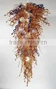 Glass Chandelier Glass Art Decoration Glass Droplight Xo-2011625 Blown Glass Art Glass Decoration Crystal Chandelier thumbnail-1