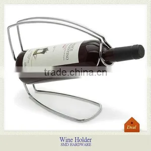 Single Bottle Metal Wine Holder With Handle thumbnail-1