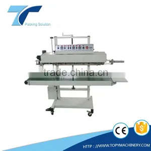 Vertical Continuous Band Double-side Heat Sealing Machine for Thick Plastic Multilayer Bag thumbnail-1