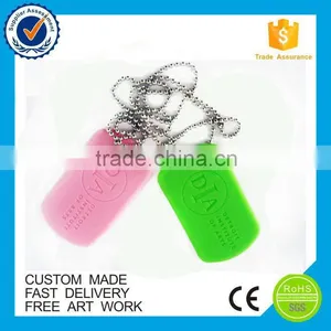 Custom High Quality Wholesale Children Safe Silicon Dog Tag thumbnail-3
