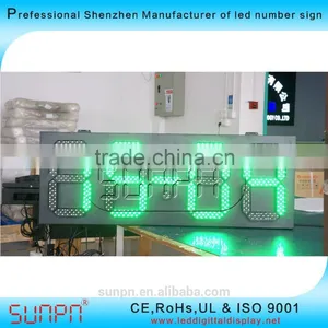 Dubai LED Outdoor Clock Temmperature Sign thumbnail-1