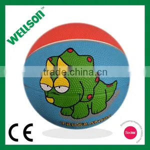 Size 2 Rubber Basketball thumbnail-1