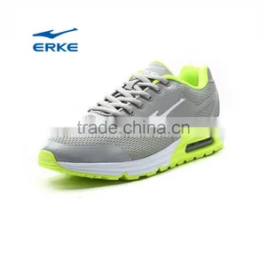 ERKE Wholesale Drop Shipping 2016 Summer Grey Breathable Mesh Air Cushion Mens Running Shoes thumbnail-1