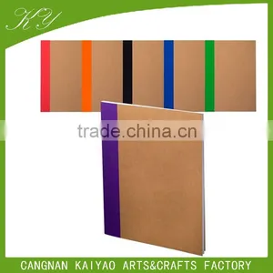 A5 Cute Cheap Recycled Brown Kraft Paper Blank Notebook thumbnail-2
