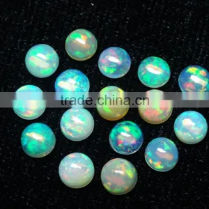 5mm +++AAANatural Ethiopian Opal Round Cabochon Natural Opal Semi Precious Gemstone Calibrated Opal thumbnail-1