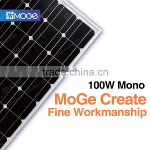 China Best pv Supplier Moge A Grade Mono 100w 150w,200w Solar Panel Home With Good Price thumbnail-1