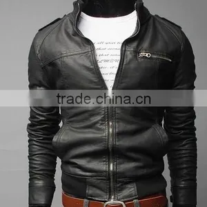 Mens Quality Leather Jackets,rugged Leather Jacket for Mens,Jackets Style and 100% Leather Filling Material Leather Jacket thumbnail-3