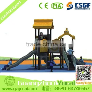 New Design Plastic Amusement Park Outdoor Playground Slides Equipment thumbnail-1