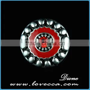 New Promotional Product Charms Fashion Heart Crystal Snap Button Accessory thumbnail-4