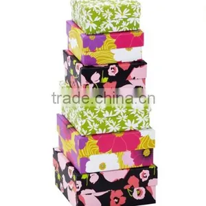 Customized Printing Paper Gift Box With Ribbon Bow thumbnail-1