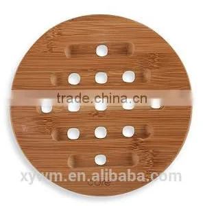 Hot-sale Bamboo Cup Coaster Mat and Pad With Holder thumbnail-4