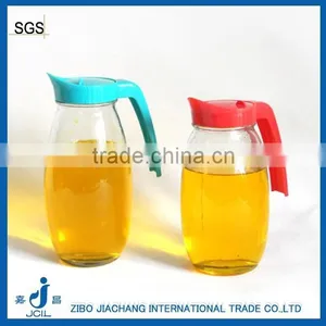 1.5L and 1.2L Clear Glass Water Kettle Bottle With Colored Lid thumbnail-1
