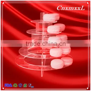 2016 Fast-sell New Patent Multifunctional Macaron Tower ,5 Tier Acrylic Tower Stand ,Macaron Display Tray,macaron Packaging thumbnail-1