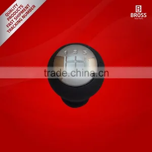 5-Speed Gear Shift Stick Knob Black Chrome For Peugeot Citroen thumbnail-1