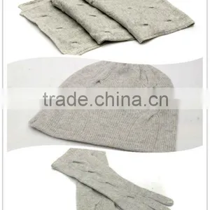 Christmas Knitting Cashmere Hats,scarves & Gloves Sets thumbnail-1
