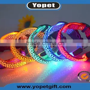 New Design Cute LED Luminous Nylon Pet Dog Collar,Flashing Led Dog Collar thumbnail-6