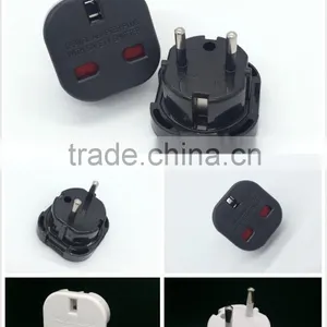 UK to European Adapter Plug 3 Pin to 2 Pin thumbnail-3
