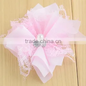 Fashion Design Exquisite Handmade Polyester Tulle Lace Flower thumbnail-6