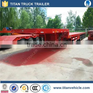 Heavy Duty 6 Axles 60 Ton Extendable Low Bed Trailer to Transport Balde thumbnail-1