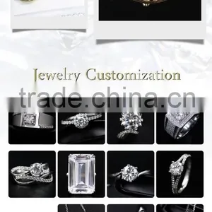 Moissanite San Francisco Moissanite Quad Ring Seal Moissanite Pave-eternity Band thumbnail-3