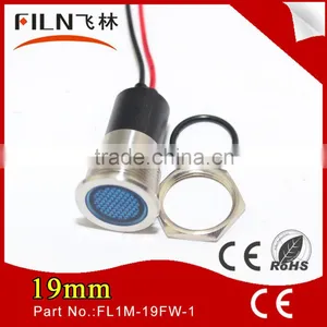 19mm Mounting Hole 12v Metal LED Lift Indicator Lamp With Cable Leading thumbnail-4