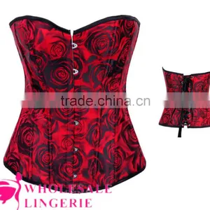 2015 Wholesale Sexy Red Mature Corset Waist Training Corset for Women thumbnail-6