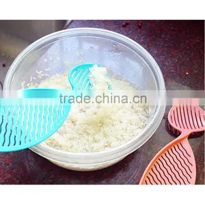 Multifunctional Kitchen Rice Washing Long Handle Colorful Plastic Mini Spoon thumbnail-4