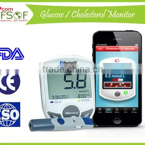 High Quality Blood Sugar Meter FDA ISO, Bluetooth Glucometer, Digital Glucometer, Glucose / Cholesterol Meter, SIFGLUCO-3.1 thumbnail-1
