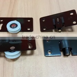 Hot Sell Black Steel and PA6 Furniture Hardware for Sliding Door Weight Max 40kg thumbnail-3