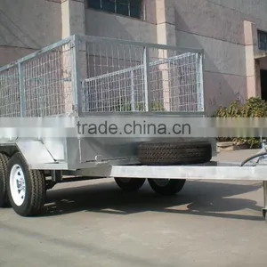 8x5 & 10x5 Tandem Box Trailer With Cage thumbnail-1