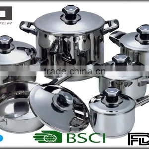 12 Pcs Stainless Steel Cookware Set thumbnail-1
