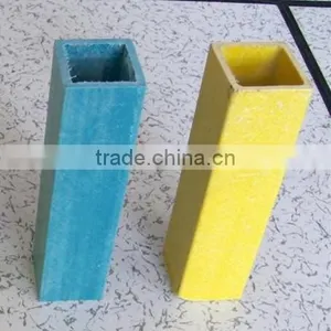 Fiberglass FRP Pultruded Yellow Rectangular Tube thumbnail-1