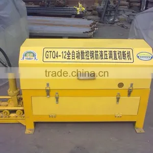 CNC GTQ4-12 Automatic Round Rebar Straightening Cutting Machine thumbnail-1