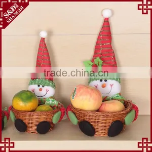 Cheap New Wicker Craft Gift Christmas Decorations Basket Made in China thumbnail-1