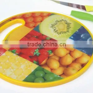 Round Shape Colorful PP Plastic Chopping Block thumbnail-2