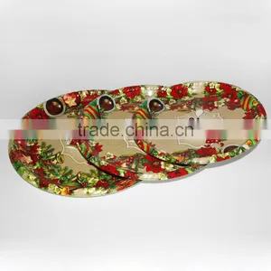 Wholesale Cheap Christmas Round Plate thumbnail-1