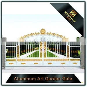 Garden Decoration Powder Coated Cast Aluminum Driveway Gate thumbnail-6