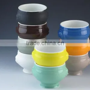 Small Casserole Without Lid 350 ml Glazed Porcelain Microwave Safety thumbnail-1