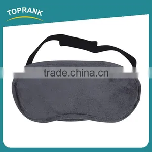Toprank Free Sample Wholesale Airline Novelty Sleeping Eye Mask Shade Nap Cover Blindfold Travel Black Eye Mask thumbnail-1