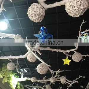 Wicker Star Christmas Mall Christmas Decorations thumbnail-1